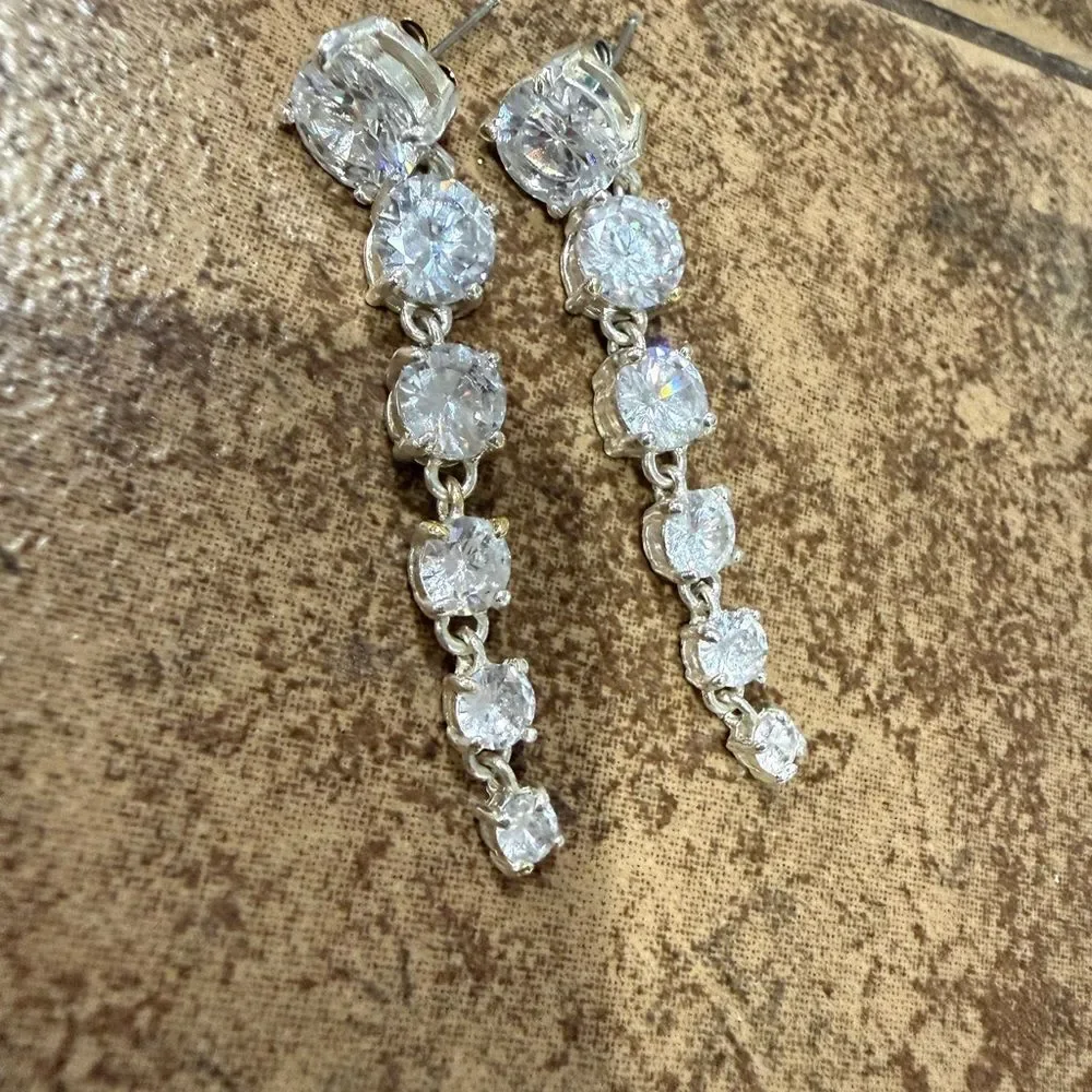 Bridal Pearl Rhinestone Jewelry Set Necklace Earrings Bracelet Wedding Prom
